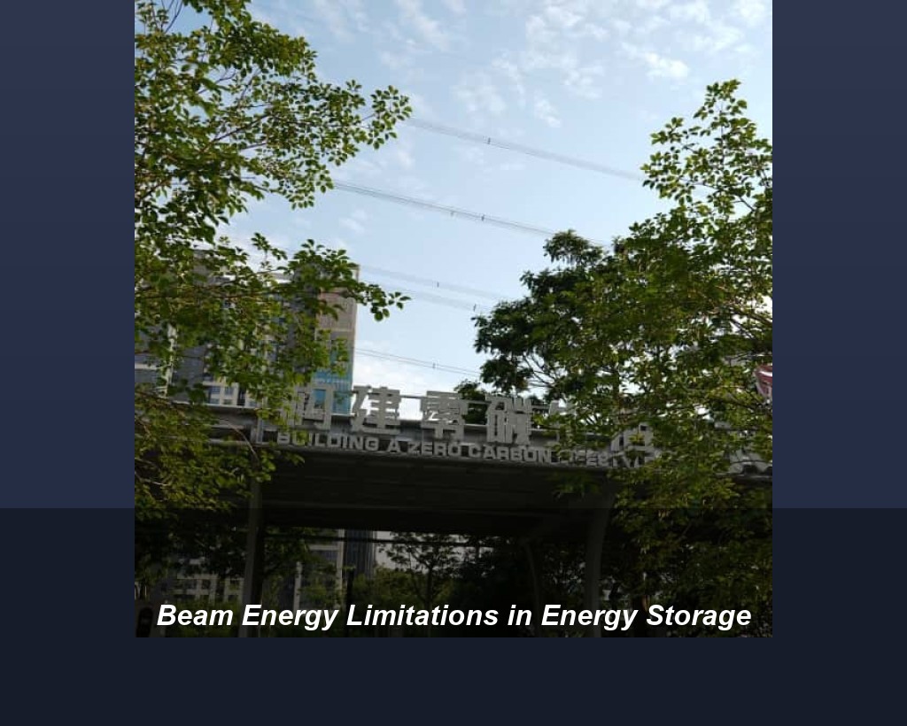 Beam Energy Limitations in Energy Storage